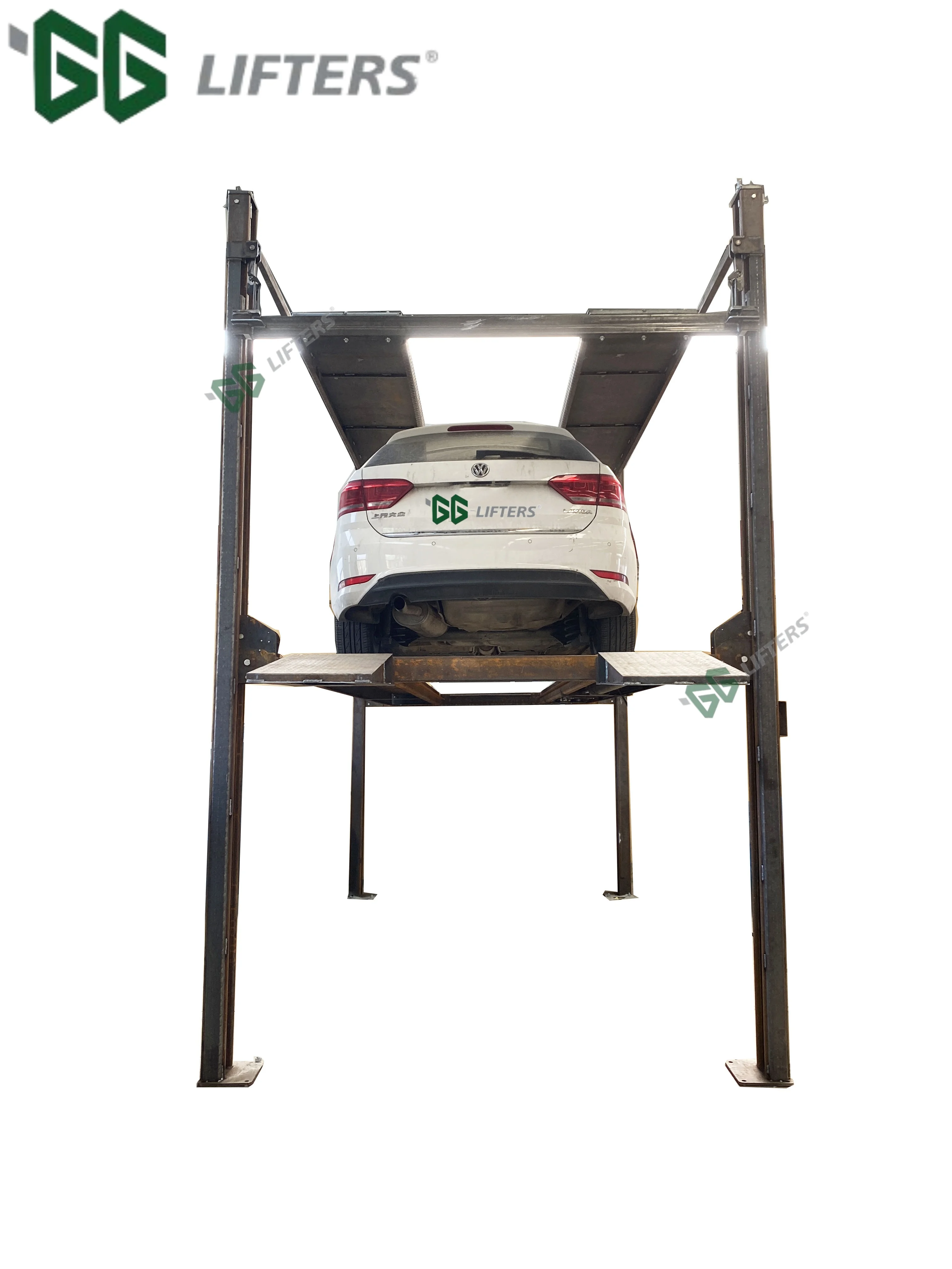 4 Post Triple Stacker 3 Levels Car Parking Lift Auto Parking System Car Storage Equipment Hydraulic Car Parking Lift