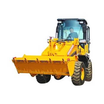 Back Hole Loader Excavator Wheel Loader 4x4 Backhoe Loader Mini With 1 ton Unloading Capacity