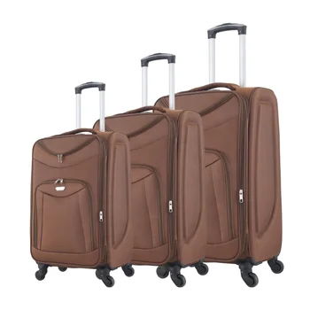 4 Wheel 20 24 28 3 PCS EVA Soft Fabric Trolley Luggage Set Customized Logo Spinner Lightweight Wholesale Cheap Suitcases Sets