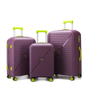 Luxury Luggage Suit Cases Travel Bags Luggage Set Luxury 3-Piece Hardside Spinner Wheel  Lightweight PP with Clearance Lock for Comfortable