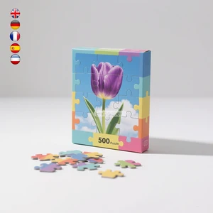 Hot-selling Wholesale Design Paper 500 300 100 Pieces Customized Printed Jigsaw Puzzles for Children and Adults