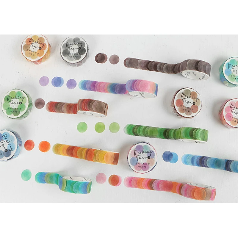 100pcs Roll Colorful DIY Stickers for Scrapbooking Decor
