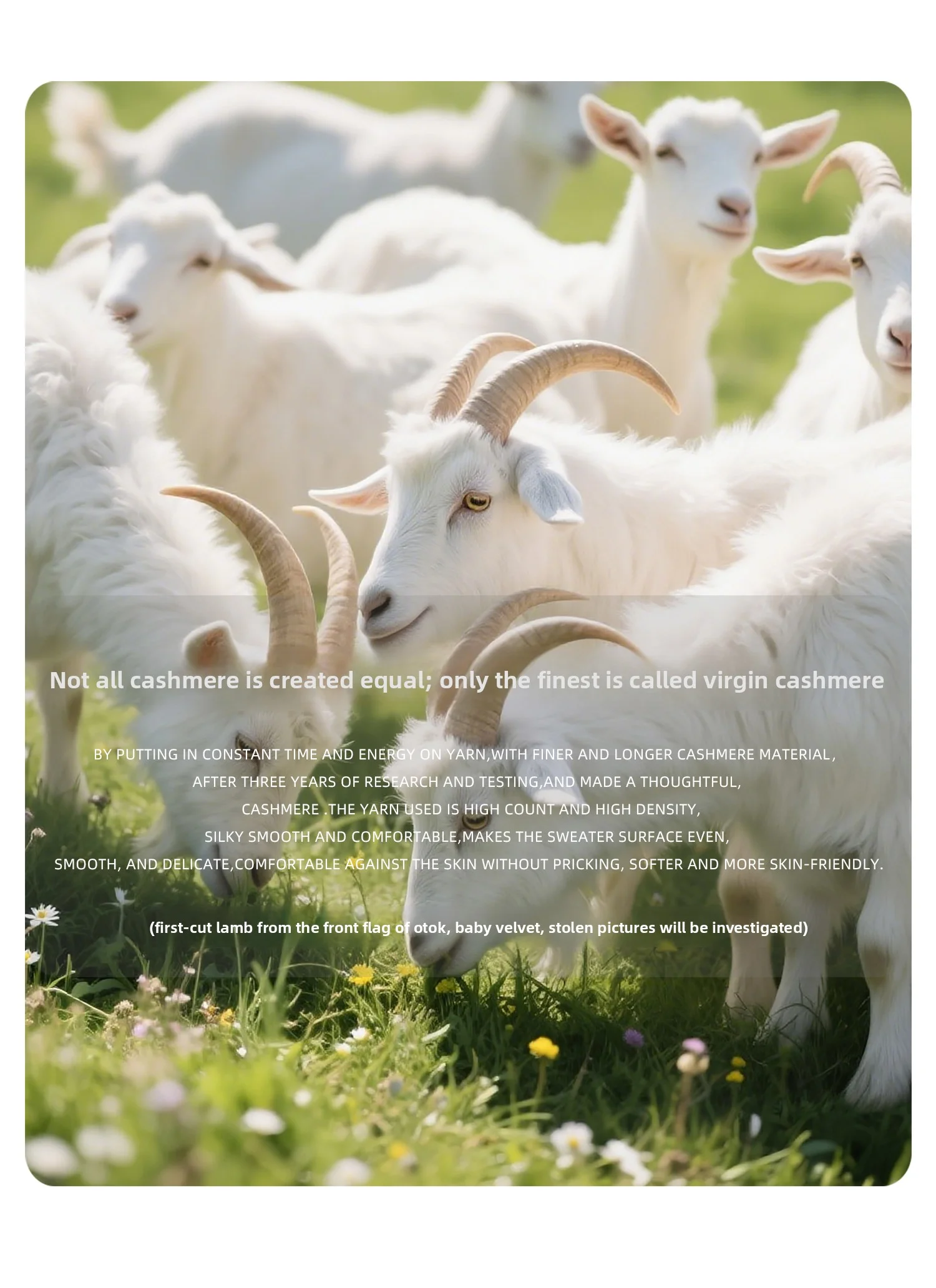 Women's cashmere sweater styling view