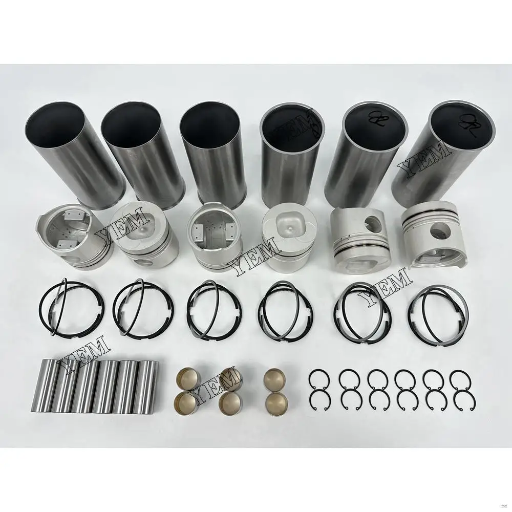 Liner Kit With Cylinder Piston Ring Set Fit for Isuzu 6BB1