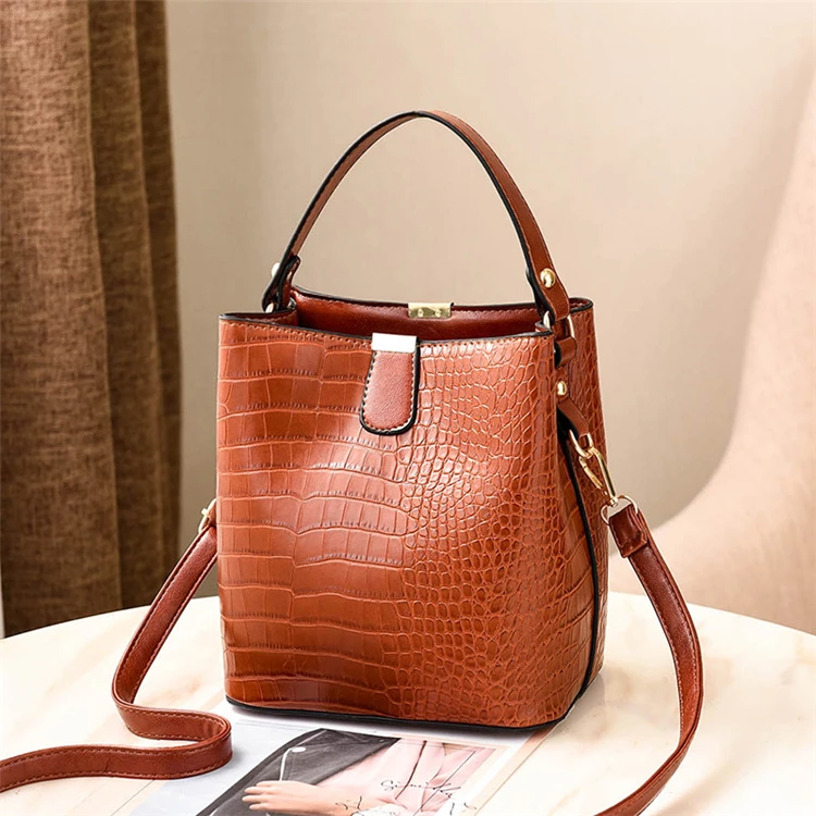 luxury designer handbag brown crossbody bucket bags for women High capacity  Shop