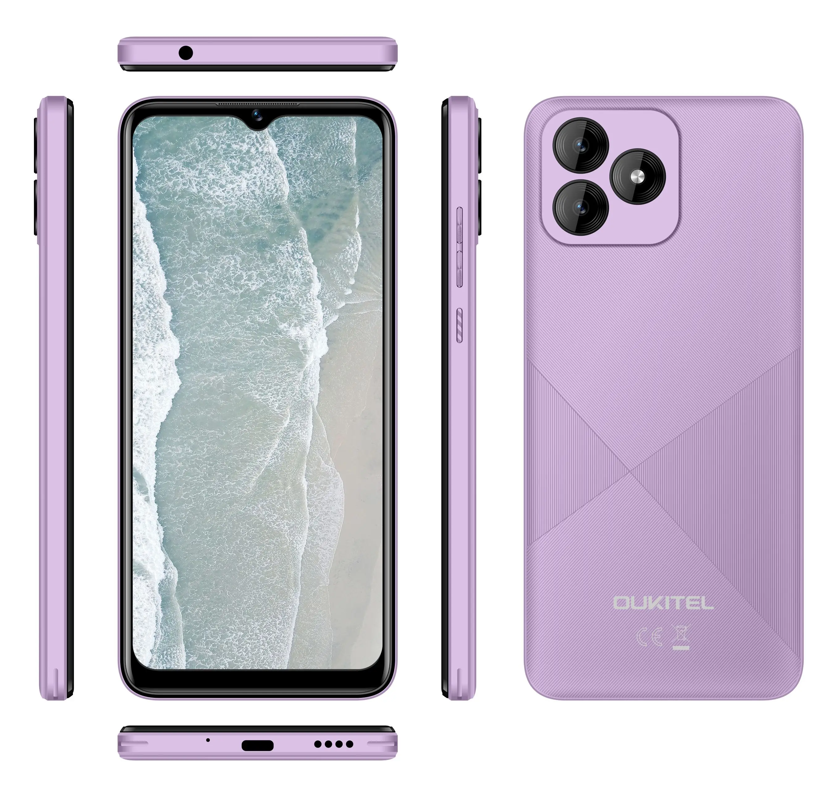 Oukitel C53 Smartphones HD+ 4GB+64GB 4000mAh Battery Dual SIM Android  14 Original Unlocked Cell Smart Phone 2024