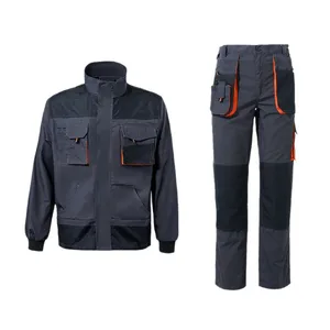 Cross-border Three-dimensional Large-pocket Cotton Unisex Work Coveralls Labor Protection Suit CE Certified Anti-pilling Digital