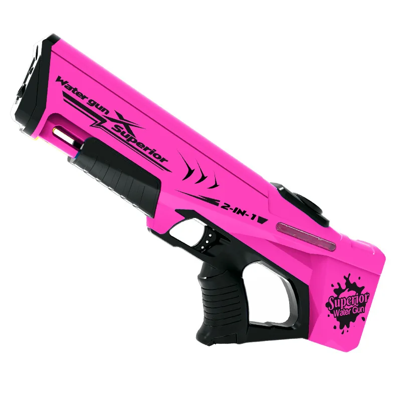 Hot Selling 2 in 1 Automatic Continuous Burst Electric Water Gun Outdoor Summer Funny Toys for Kids