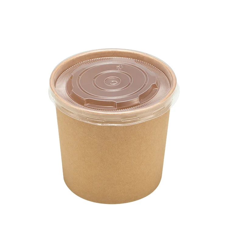 Wholesale Eco Friendly Microwavable Food Storage To-Go Cups Kraft Soup Bowls  Disposable Soup Containers Paper Soup Bowl With Lid From m.