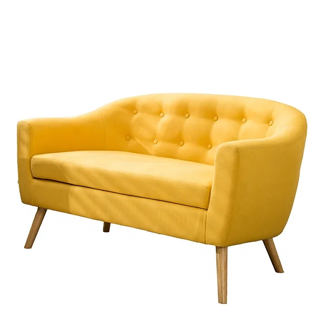 Best Seller Living Room Sofa Sets Furniture Fabric Tufted Two Seater Sofa