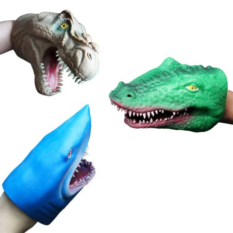 Лидер продаж на Amazon, резиновая ручная марионетка с животными