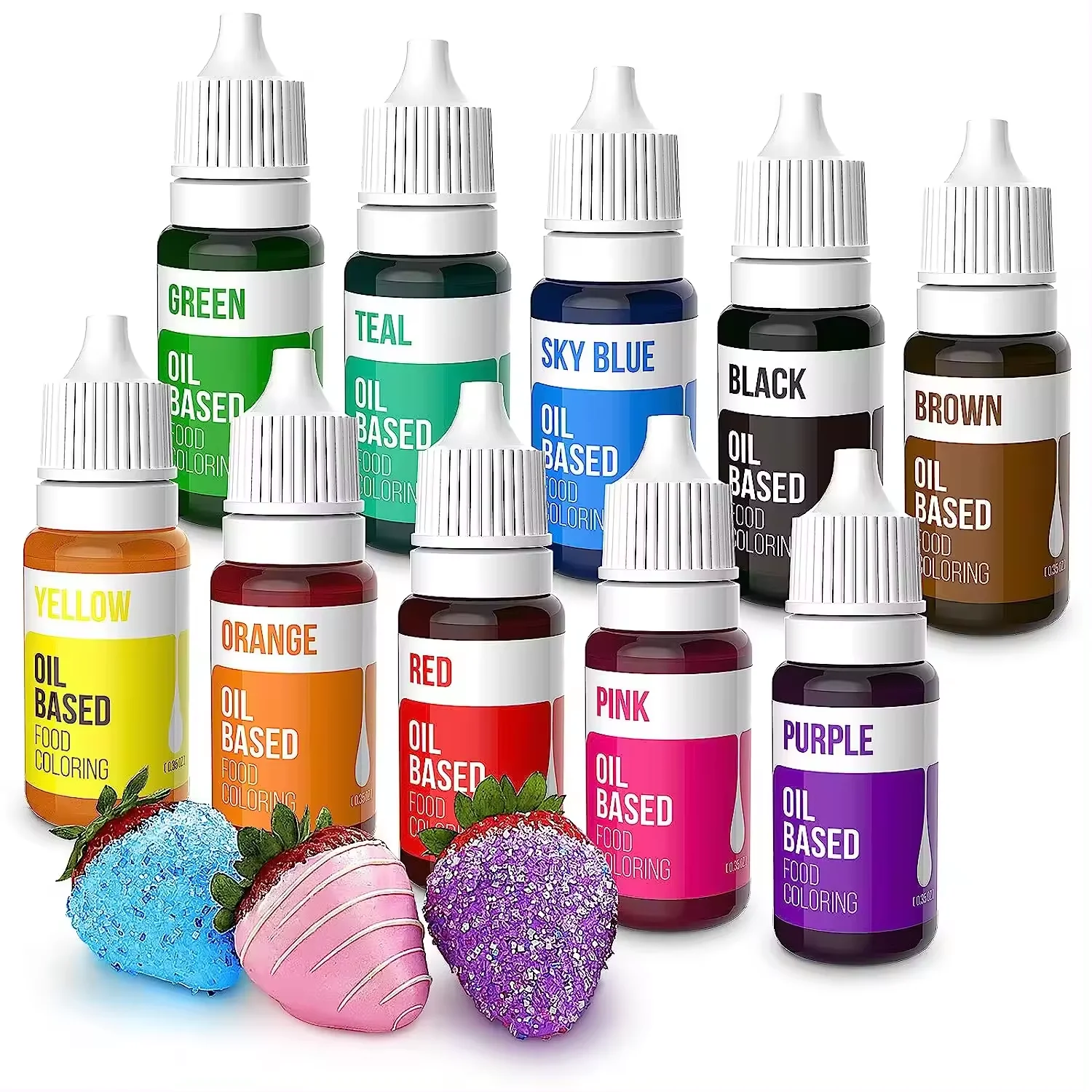 Food Ingredients Additives 24 Colors Oil-based Food Coloring for Bakery Supplies Chocolates and Sweets