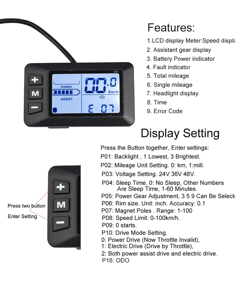 g51 lcd display manual price