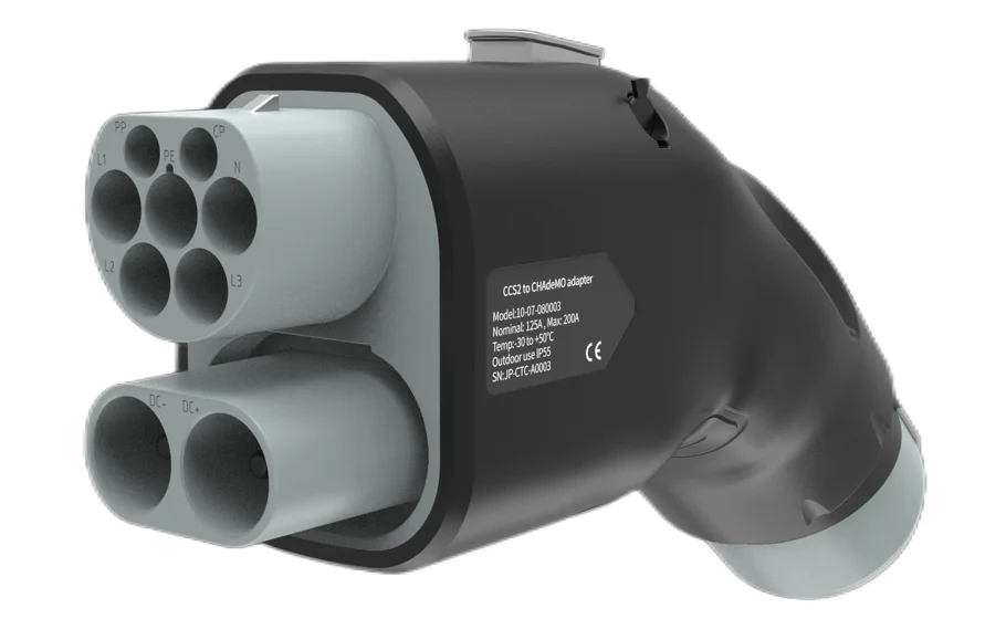 新型CCS2からCHAdeMOアダプター 200A 日産リーフ用 EV充電プラグ