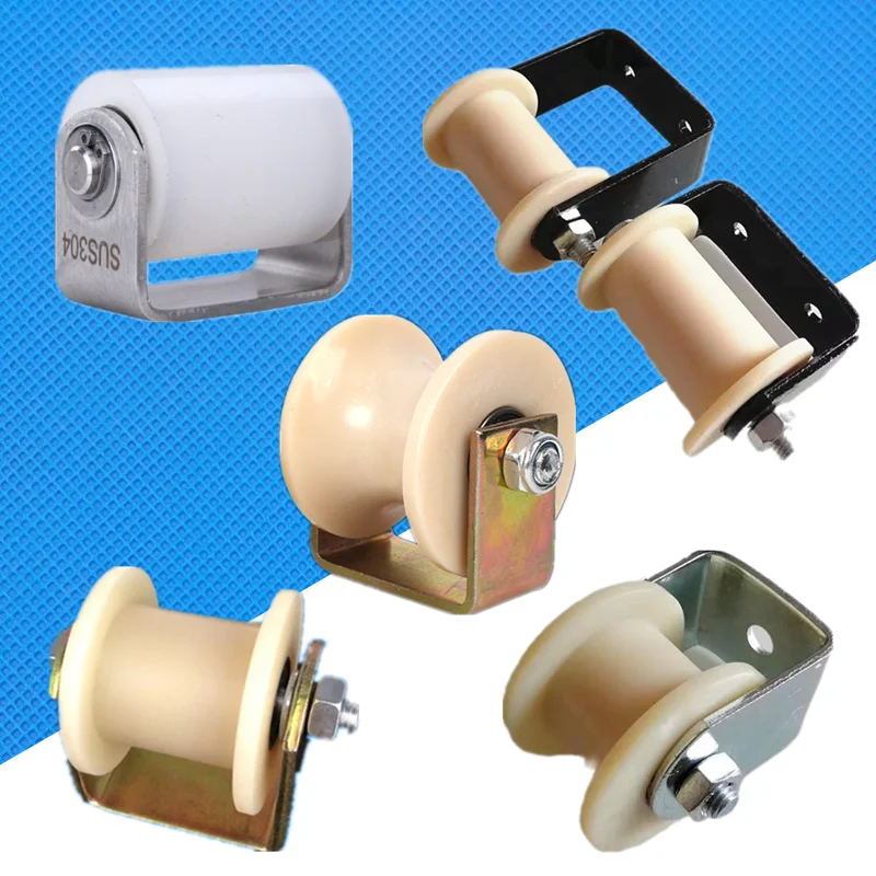 4 Roues De Poulie En Nylon 50mm (2") - Roulements Universels - Marque Metallixity - Neufs - Lot De 4