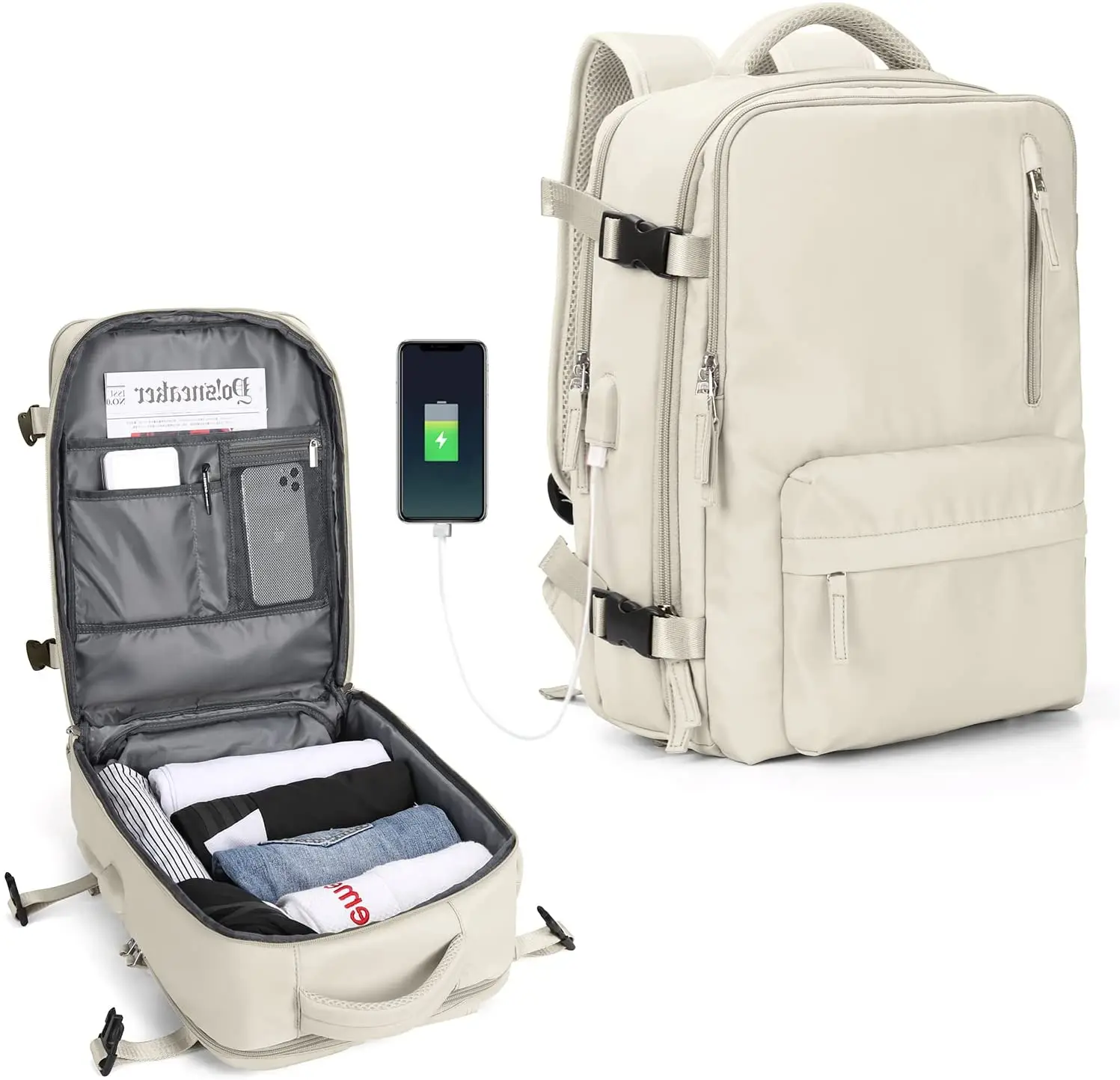 Large Travel Backpack Women, Carry On Backpack Men,Hiking Backpack  Waterproof Outdoor Sports Rucksack Casual Daypack School Laptop Bag