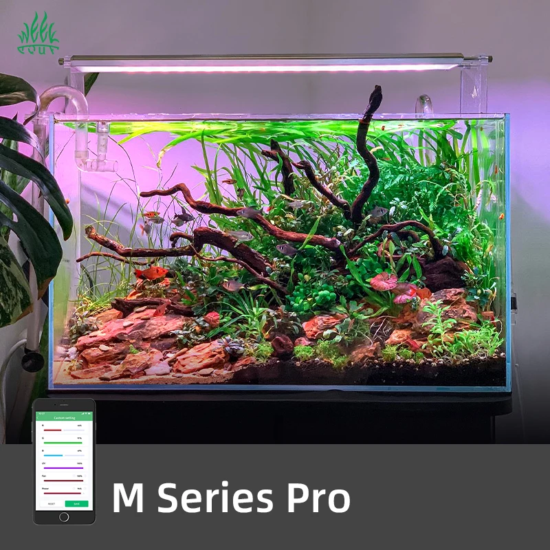 WEEKAQUA M600K PRO WRGB+UV LED Aquarium Light - Dimmable