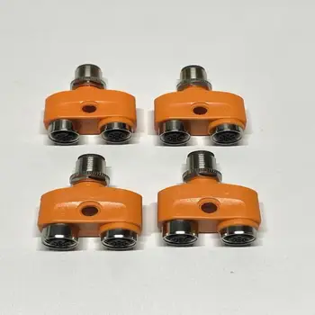 4 X EBC116 M12 Y Splitter 1 X M12 Male Plug to 2 X M12 Female Sockets 60V 3A