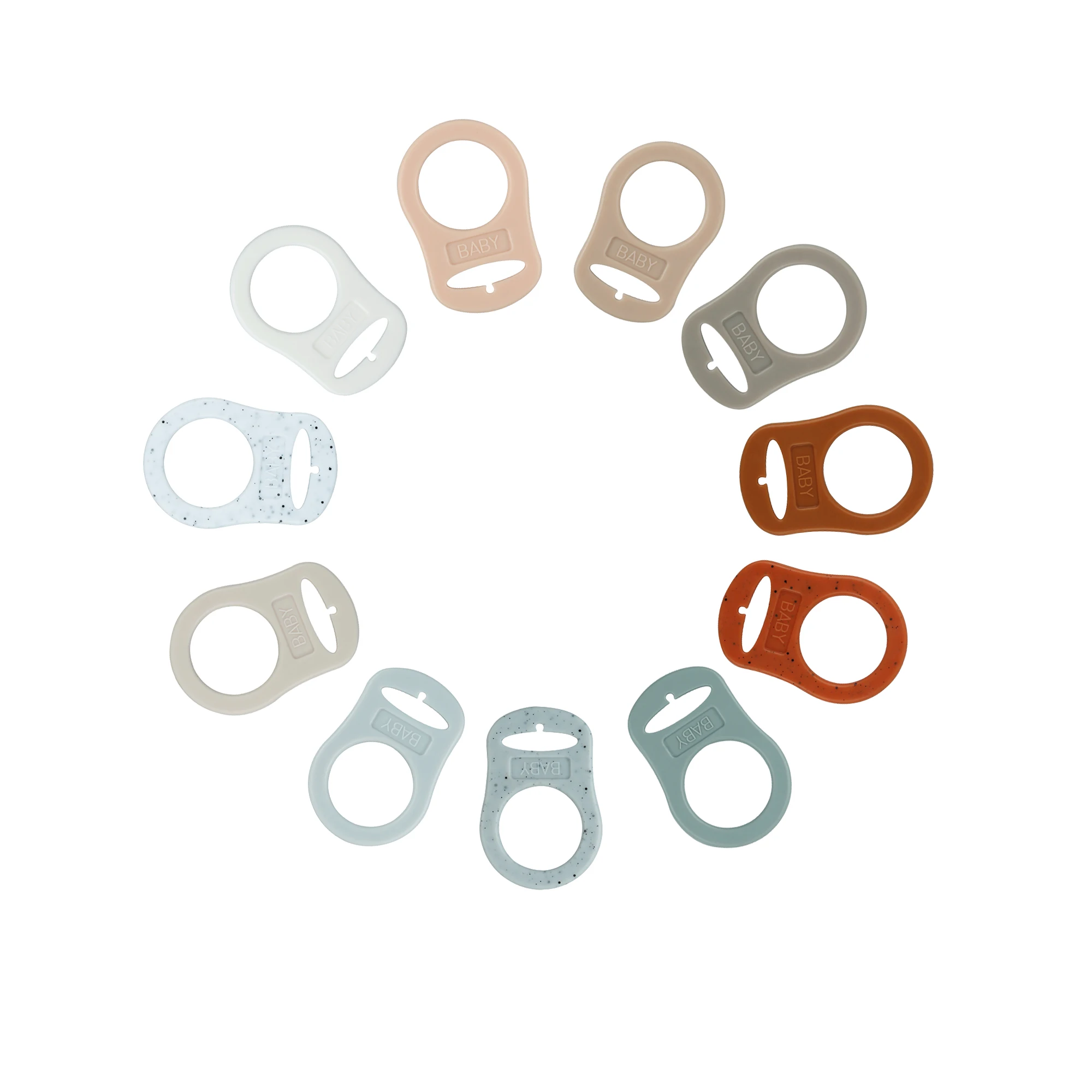 Baby Silicone Pacifier Ring Adapters Silicone Adapter Rings 23 Colors Buy Baby Teething Chewer