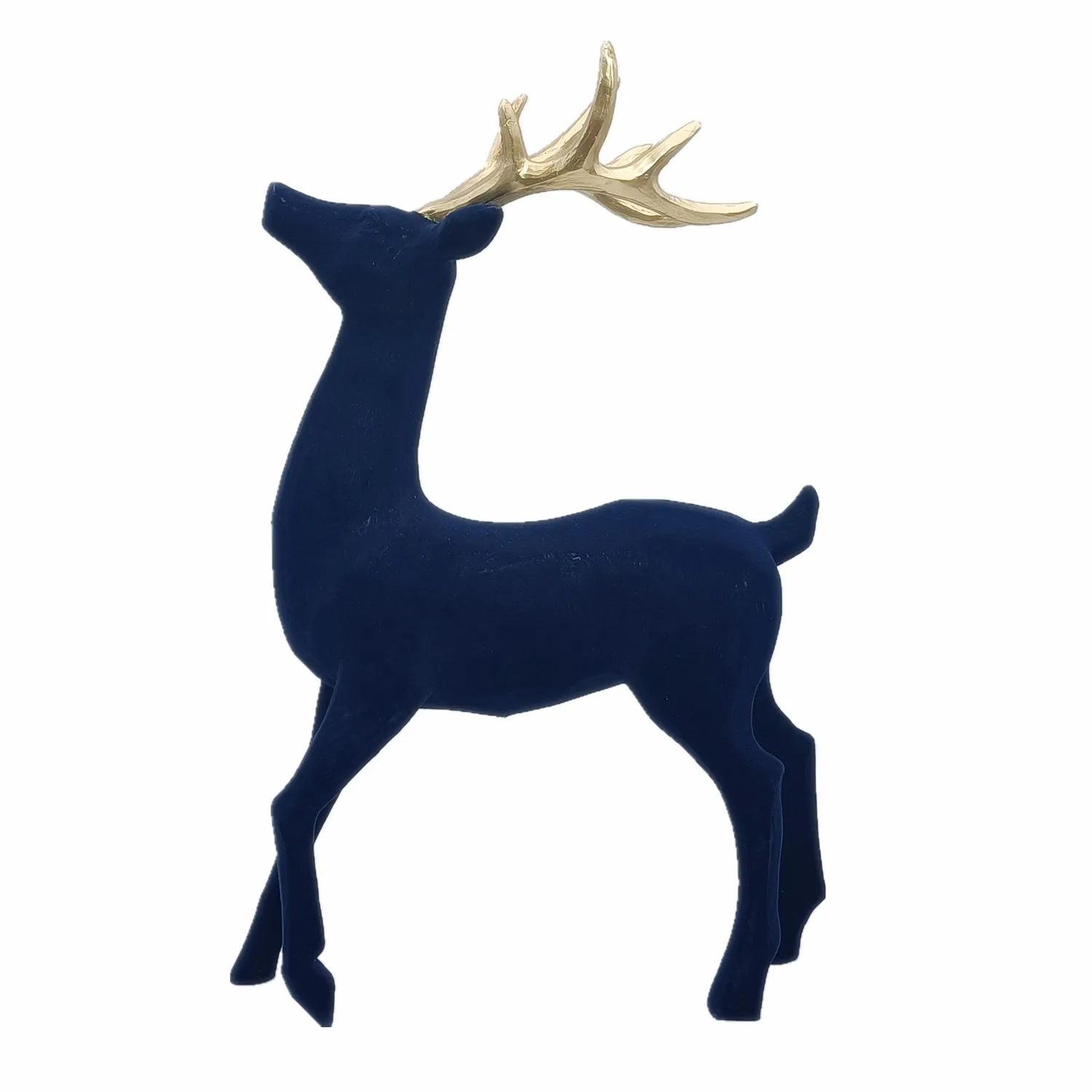 Beflockte Hirschfiguren – Rentier-Weihnachtsdekor Produktbild-Vorschau 10