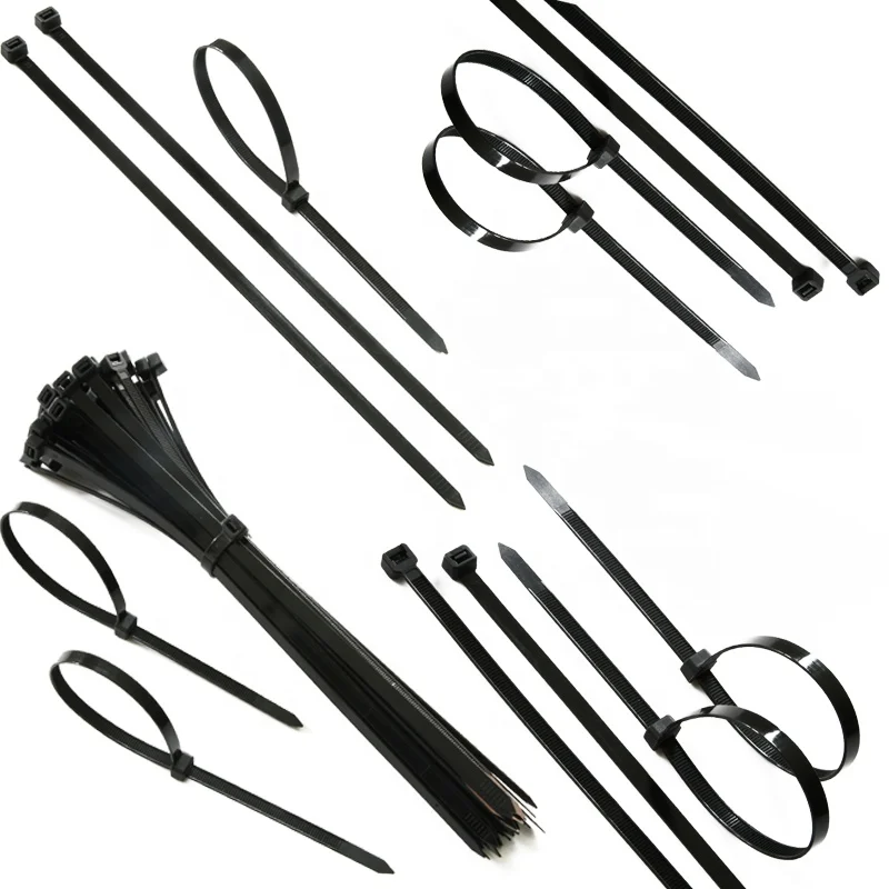 3.6 X 400 mm Plastic Nylon Cable Tie Black White Colorful 100 Pcs Pack