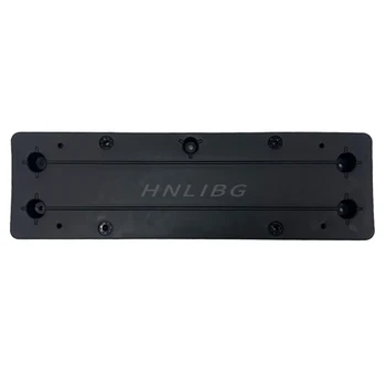 LR157975 2023+ Front Bumper Frame ABS Black License Plate Holder Mounting Bracket for Land Rover for Range Rover Plastic Car Bra