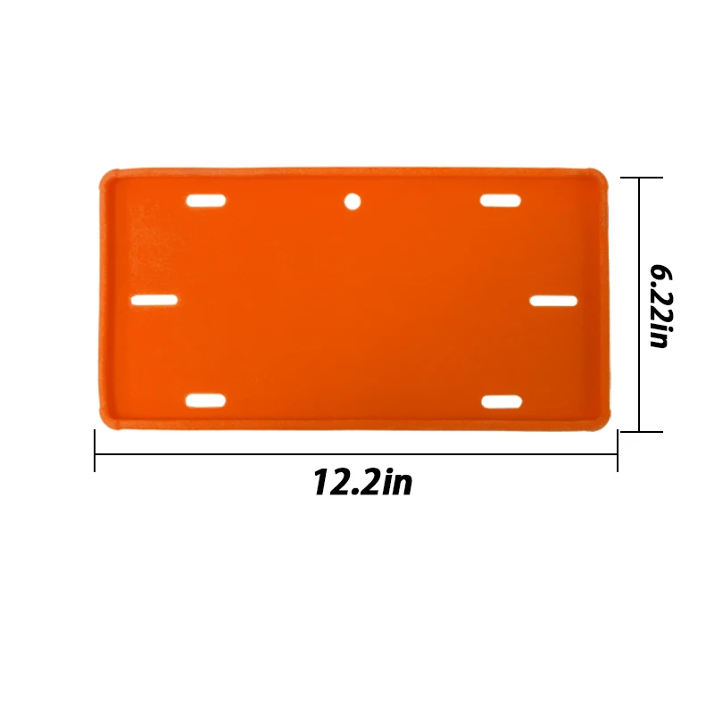 Factory Direct Sales Colorful Silicone License Plate Frames for USA/Canada/Mexico/Guatemala manufacture