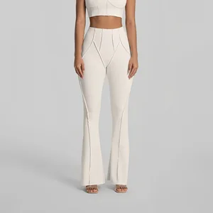 High-Waisted Flare Leggings with Flattening Tummy & Lift Buttocks Quick-Dry Outerwear Running Sports Leggings Fitness Yoga`Pants