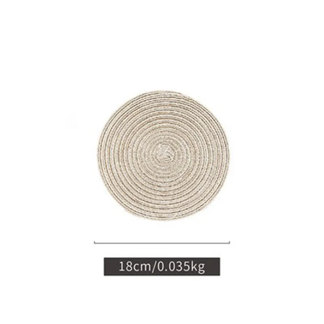 Japanese Handmade Kitchen Accessories Insulation Pads Table Plate Mat Coaster Thick Wove aperçu 7