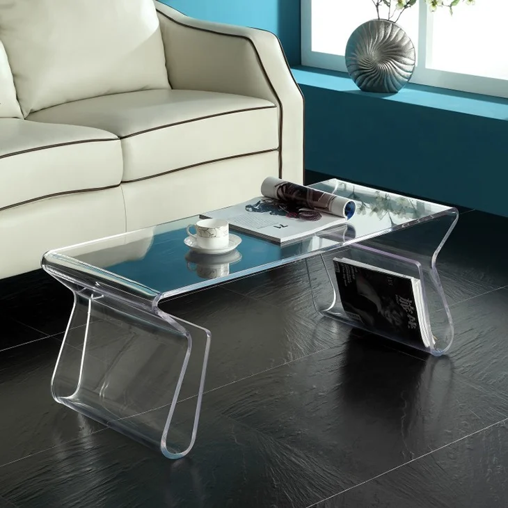 bent acrylic coffee table