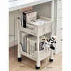 Double-layer small storage rack [small size with wheels]