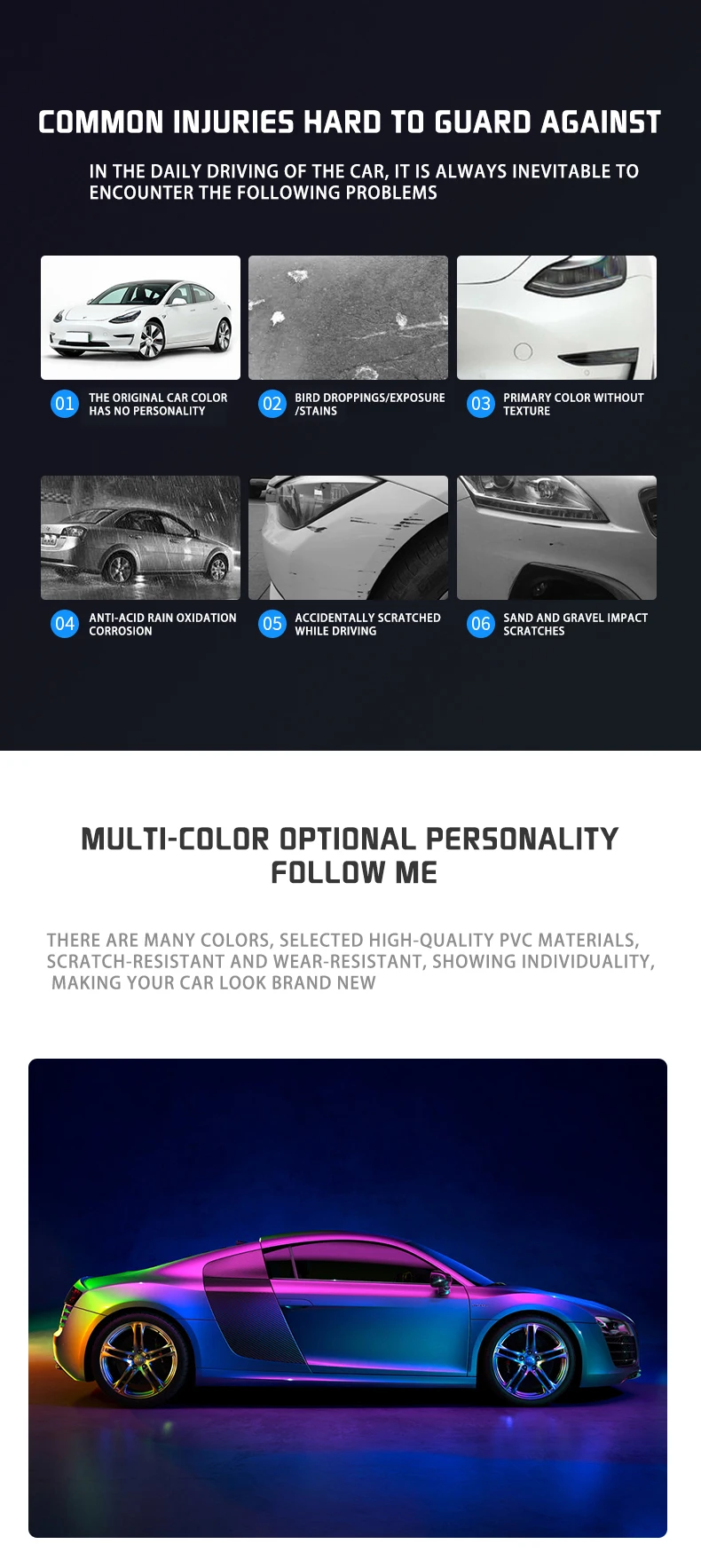 Lenpro Vehicle Vinyl Wrap Rainbow Chrome Vinyl Wraps Buy Rainbow