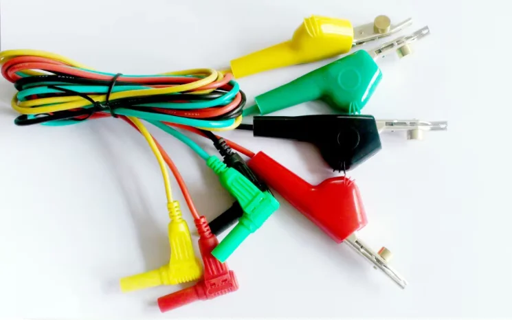19-Inch Right Angle Test Lead with Alligator Clip Bed of Nails to Banana Plug Male Product Category Alligator Clips