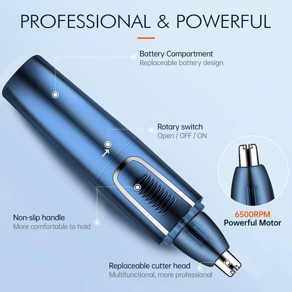 Wireless 3 in 1 waterproof electric nose hair removal trimmer rechargeable electric ear face eyebrow nose trimmer.jpg