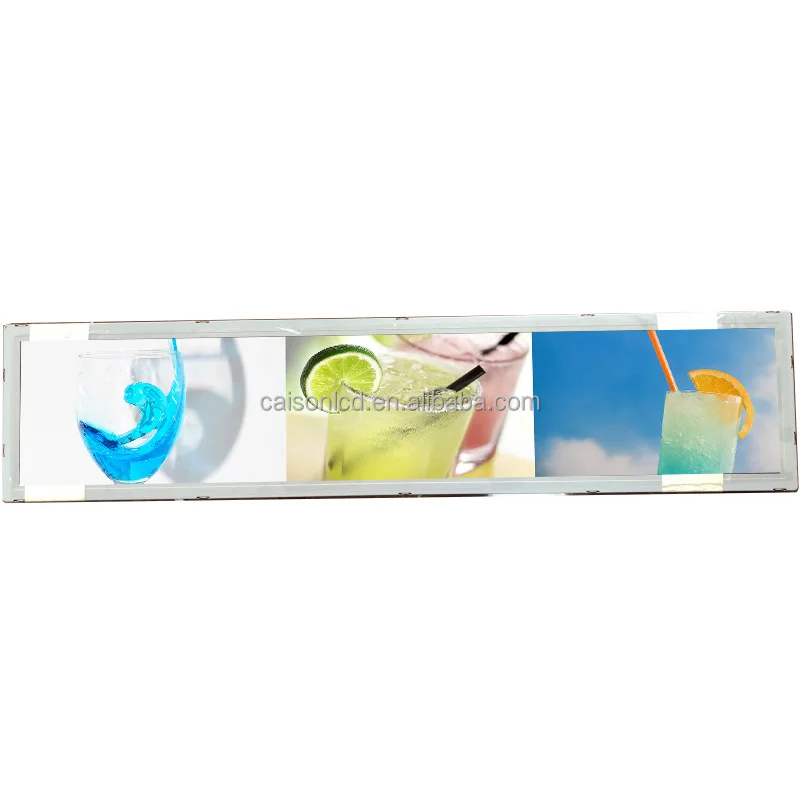 AUO stretched bar lcd 28 inch Resolution 1920x360 Backlight 700cd/m2 Store shelf digital signage and display P280HVN02.0 details