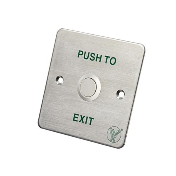 Нержавеющая сталь Кнопка открывания двери с ночной светящийся PBK-814C