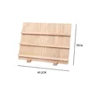 Présentoir en bois à trois niveaux (espacement de 7 cm)