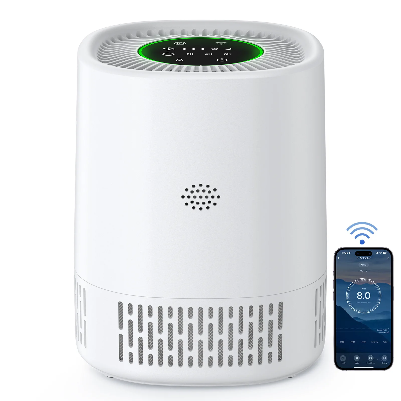 New Model of air Purifier Home Desktop Tabletop Touch-screen Wi-Fi Smart air Purifier 7