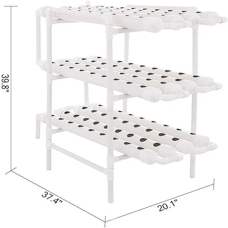 A-ONE 3 Layers 108 Holes Vegetable Hydroponics Rack Soilless Indoor Outdoor Planting Equipment Smart Grow Irrigation Pump