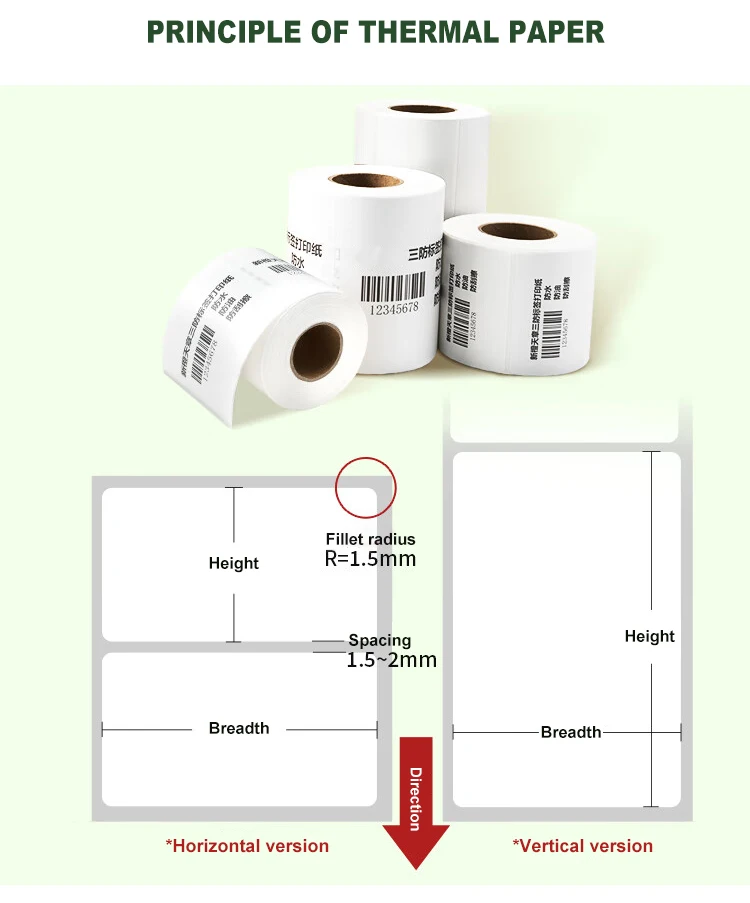 4x6 Shipping Label A6 Thermal Sticker Paper Thermal Printer Label Paper ...