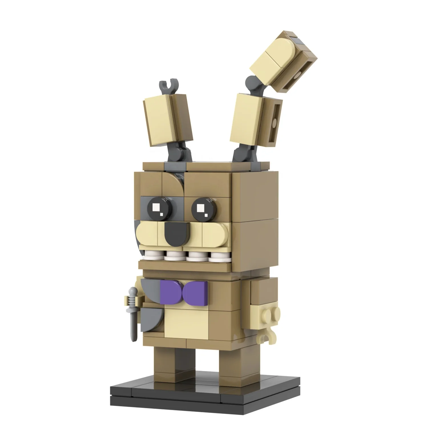 Custmozied Anime Figure FNAF Springtrap Brick Head Mini Toys Building Bricks Sets Figures Promotional Toys 5 Nights at Freddy