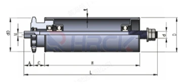 Hongrui Heavy Duty Galvanized Carbon Steel Gravity Conveyor Roller supplier