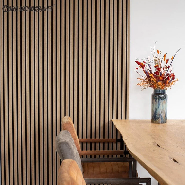 GoodSound Akupanel декор стен комнаты интерьер решетчатый деревянный шпон Mdf перфорированная акустическая