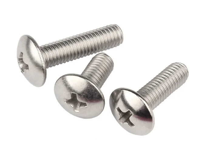 PHILLIPS TESTA A Bottone Flangiata Viti In Legno