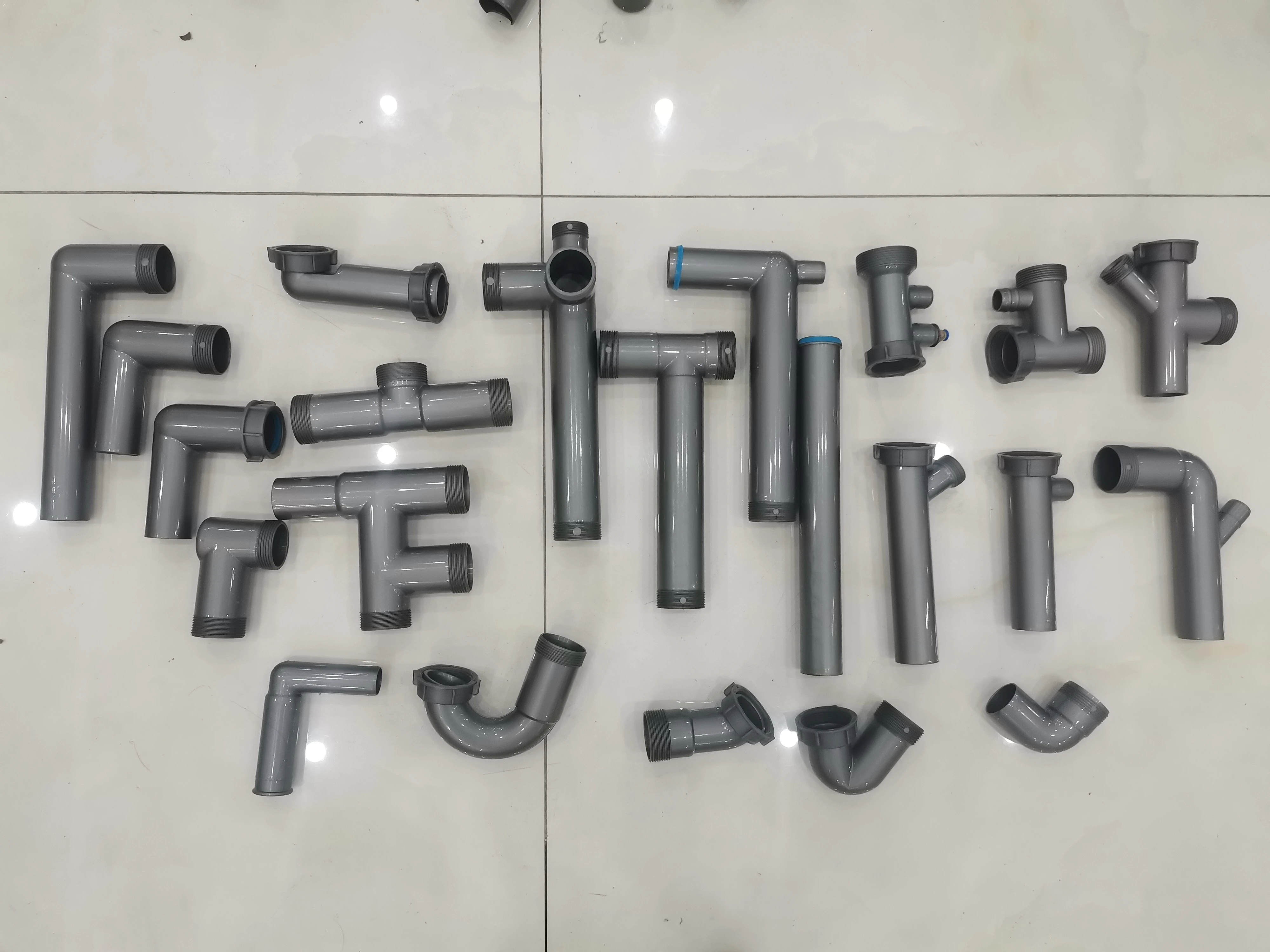 product waste pipe  drain tube hot sale mode pp sink drain pipe  p trap item adjustable  drainage system with sink plug drainer350-4