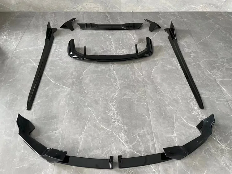 New Model X5 G05 LCI Body Kits Front Splitter Rear Diffuser Side Skirts Spoiler G05 LCI aero Kits with Glossy Black