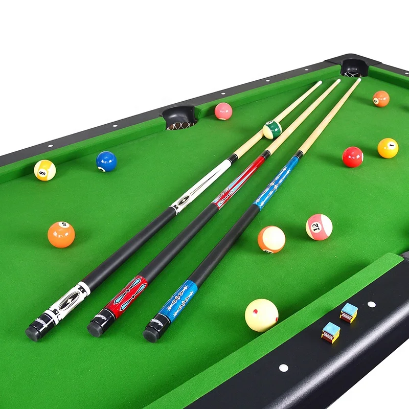 Бильярдный наконечник кия соединение из нержавеющей стали бильярдный палка 146 см клена с кожаной краской ручки TP-C4806 синего цвета