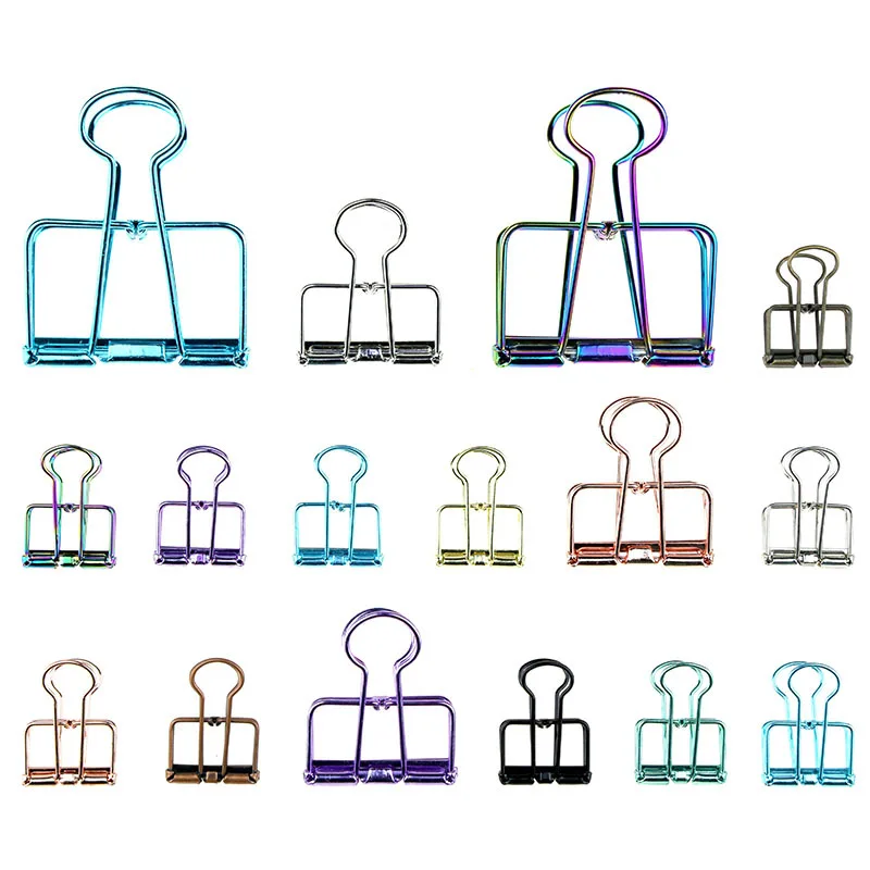 Разноцветные зажимы для бумаги дома офиса поставщика школьных аксессуаров многофункциональный металлический