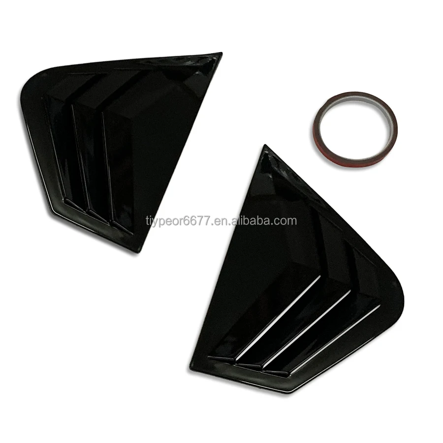 product tiypeor glossy black quarter window louver shutter side vent  for kia k5 optima 2011   2015-5