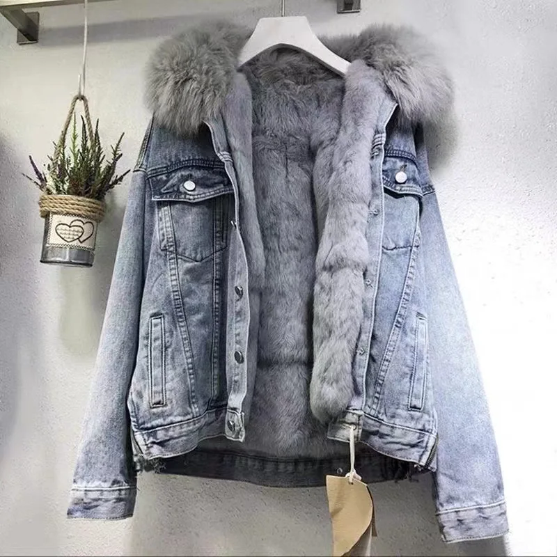 Womens Jacket Jeans Jacket 2024 Japan Korea Autumn Winter New
